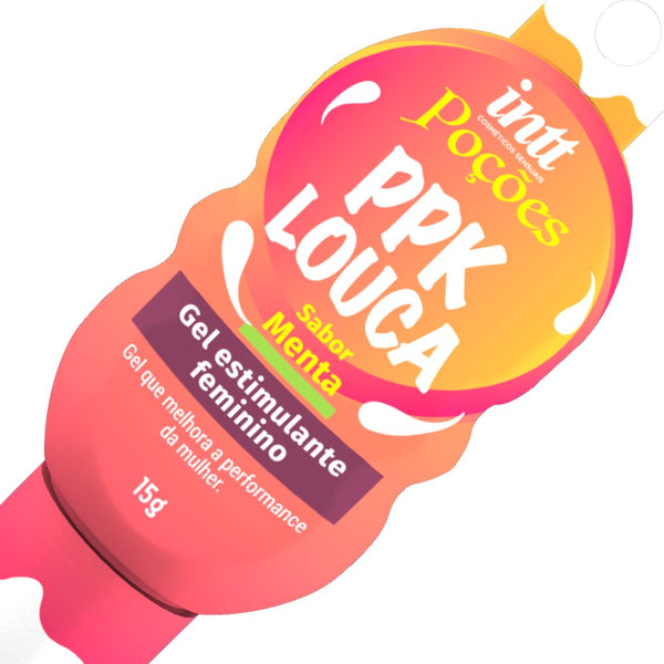 Poção PPk Louca Gel Vasodilatador Femenino sabor Menta 15g (estimulante para ella)