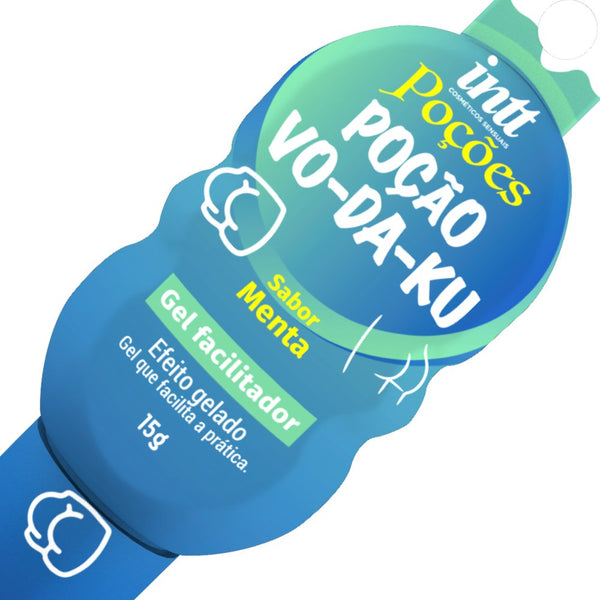 Poção Vô-Da-Ku Gel Facilitador con Efecto Helado sabor Menta 15g (efecto frío facilitador)