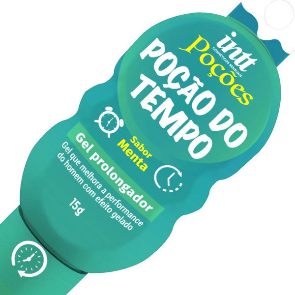 Poção Do Tempo Gel Prolongador Masculino sabor Menta 15g (prolongador para él)