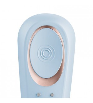 Satisfyer Double Classic Blue - detalle del boton