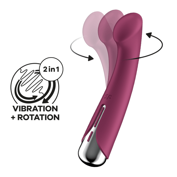Satisfyer Spinning G-Spot 1 Red - product front view