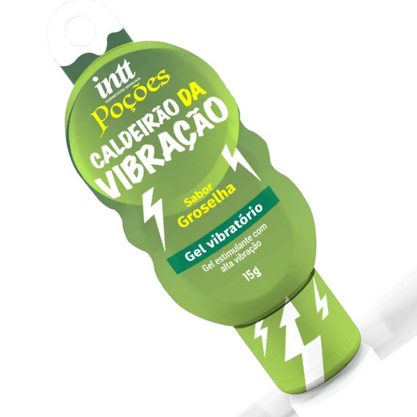 Poção Caldeirão da Vibração Gel Unisex sabor Grosella 15g (estimulante unisex)