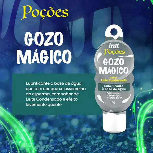 Poção Gozo Mágico Gel Deslizante sabor Leche Condensada 15g (lubricante deslizante)