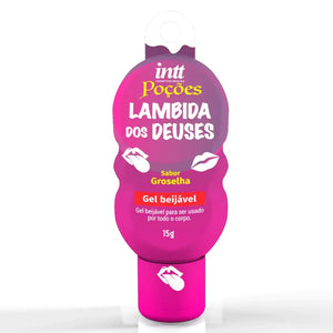 Poção Lambida dos Deuses Gel Beijável sabor Grosella con Efecto Tibio 15g (lubricante comestible con calor)