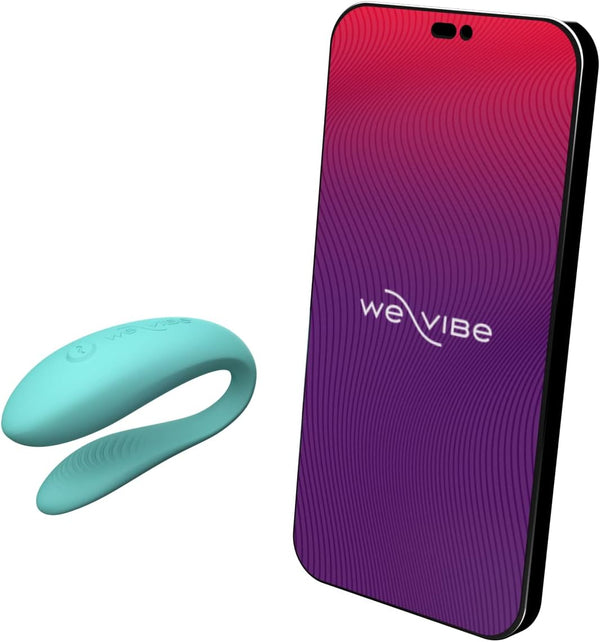We-Vibe Sync Lite Vibrador Recargable de Pareja con App - Aqua