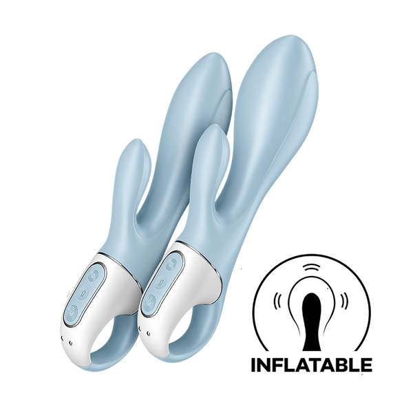 SATISFYER | Air Pump Bunny 1 | Conejo Recargable Inflable (Celeste)