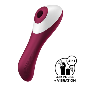 Satisfyer Dual Crush Bordeaux - front view
