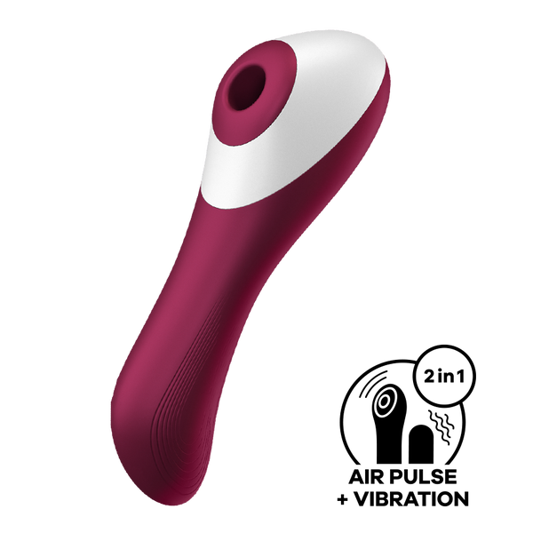 Satisfyer Dual Crush Bordeaux - front view
