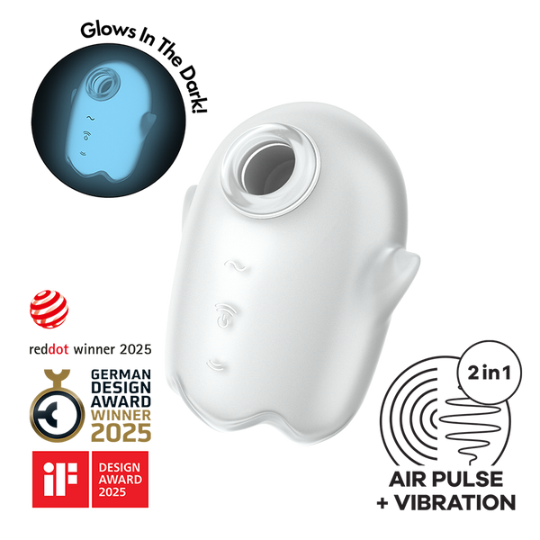 Satisfyer Glowing Ghost White - front view