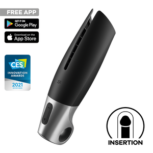 Satisfyer Power Masturbator Connect App Black Silver - vista del producto