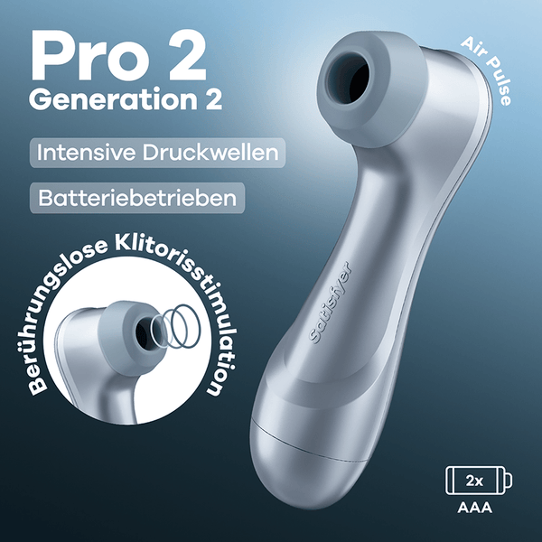 Satisfyer Pro 2 Gen 2 a pilas - vista frontal del producto