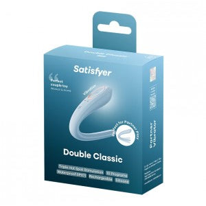Satisfyer Double Classic Blue - empaque/caja