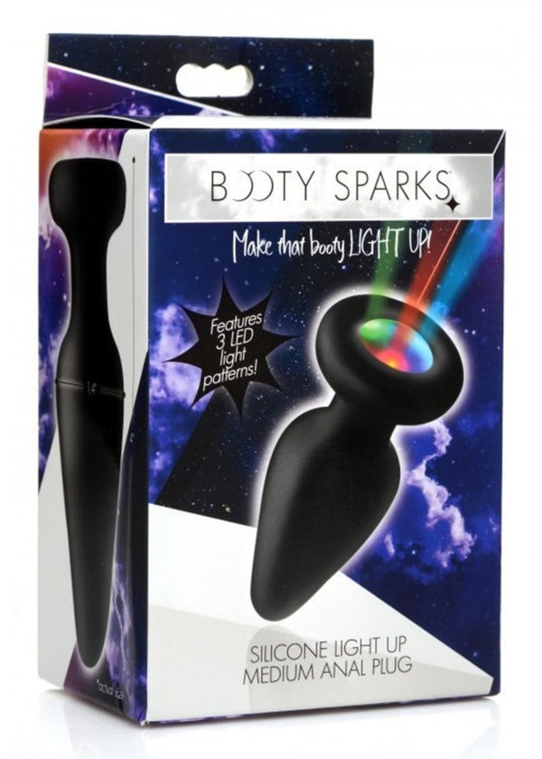 Booty Sparks Silicone Light-Up Anal Plug - Small