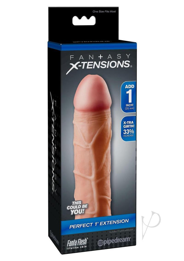 Fantasy X-Tensions Perfect 1in Extension Sleeve 7in - Flesh